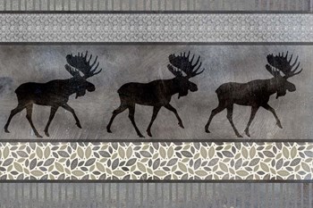 Moose Pattern by LightBoxJournal art print