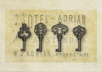 Gold Key Vintage Two by Marcee Duggar art print