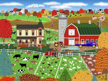 Perfect Day On The Farm by Mark Frost art print