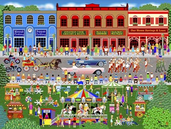 Home Town Parade by Mark Frost art print