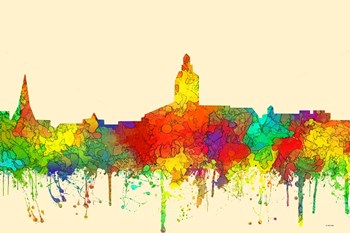 Annapolis Maryland Skyline-SG by Marlene Watson art print