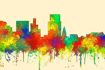 Boise Idaho Skyline-SG by Marlene Watson art print