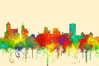 Memphis Tennessee Skyline -SG by Marlene Watson art print