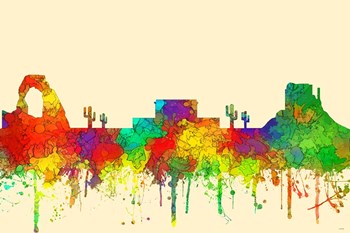 Mesa Arizona Skyline-SG by Marlene Watson art print