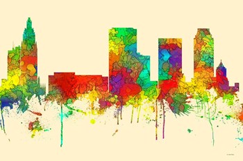 Tulsa Oklahoma-SG by Marlene Watson art print