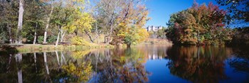Reflection of Trees in a lake, Biltmore Estate, Asheville, North Carolina by Panoramic Images art print