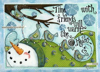 Friend&#39;s Words by Maureen Lisa Costello art print