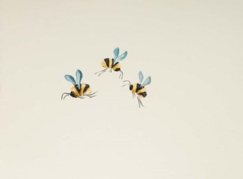 3 Bees by Molly Susan Strong art print