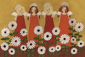 Angels Ana Daisies by Medana Gabbard art print