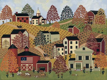 Country Hills by Medana Gabbard art print