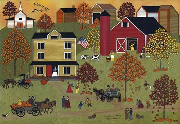 Home For Thanksgiving by Medana Gabbard art print