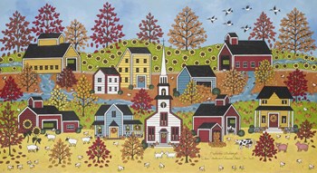 When Autumn Leaves Start To Fall by Medana Gabbard art print