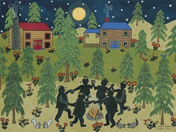 Campfire Dance II by Medana Gabbard art print