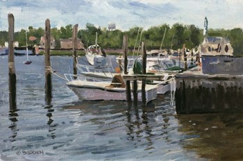 Manasquan Boats by Michael Budden art print