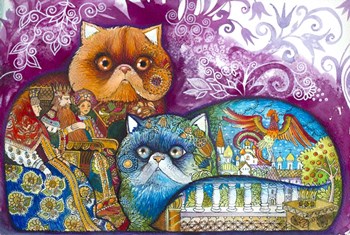 Pushkin Tales 3 by Oxana Zaika art print