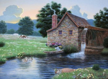 Country Mill by Richard Burns art print