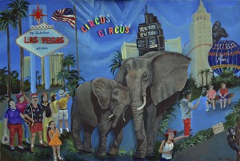 It&#39;s A Jungle Out There by Sue Clyne art print