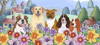 Great Outdoors Village by Tomoyo Pitcher art print