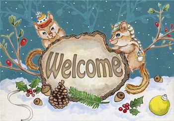 Woodland Welcome by Valarie Wade art print