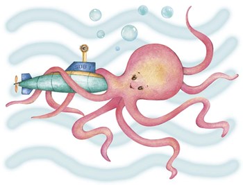 Octapus by Maria Trad art print