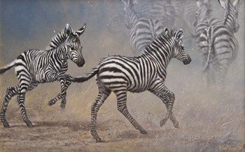 Zebras by Michael Jackson art print