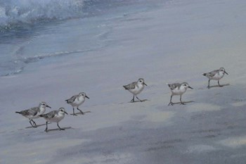 Beach Combers Detail by Michael Jackson art print
