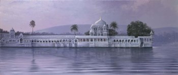 Saijangargh Lake Palace by Michael Jackson art print