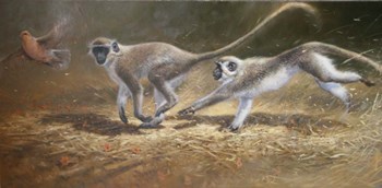 Running Monkeys by Michael Jackson art print