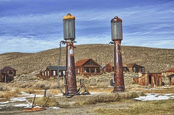 Old Gas Station by Robert Kaler art print