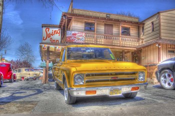 Yellow Pick Up by Robert Kaler art print