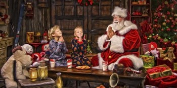 Ivey Boys Prayer by Santa’s Workshop art print