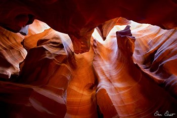 Sun Shining Through Canyon VII by David Drost art print