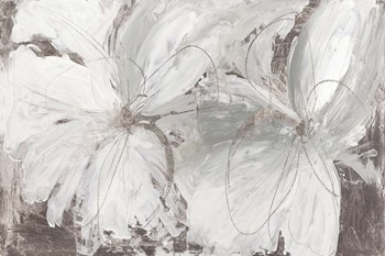 Silver Floral by Asia Jensen art print