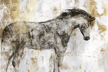 Equestrian Gold I by PI Galerie art print