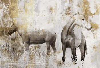 Equestrian Gold II by PI Galerie art print