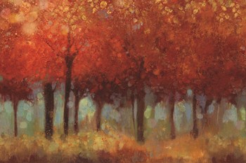 Red Forest by Asia Jensen art print