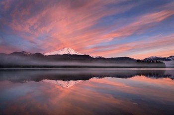Sunrise Over Mount Baker by Alan Majchrowicz art print