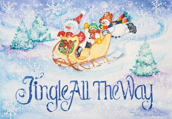 Jingle All the Way by Kathleen Parr McKenna art print
