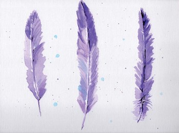 Lavender Feathers by Anne Seay art print
