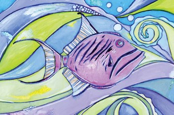 Surfin&#39; Fish by Anne Seay art print
