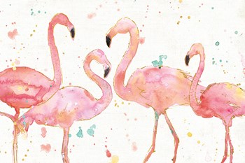 Flamingo Fever I by Anne Tavoletti art print