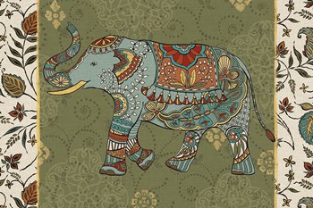 Elephant Caravan IIF by Daphne Brissonnet art print
