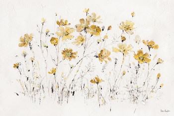 Wildflowers I Yellow by Lisa Audit art print
