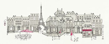 World Cafe II Paris Pink by Avery Tillmon art print