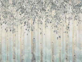 Silver and Gray Dream Forest I by James Wiens art print