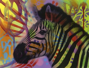 Zebra by Dean Russo- Exclusive art print