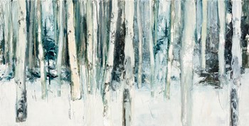 Winter Woods III Light Trees Crop by Julia Purinton art print