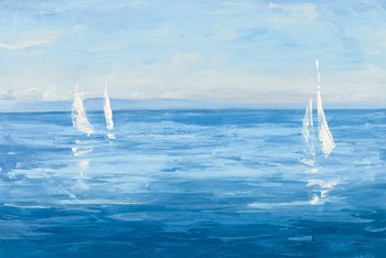 Open Sail with Turquoise by Julia Purinton art print