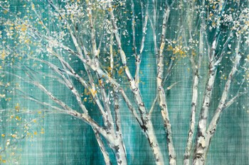 Blue Birch Horizontal by Julia Purinton art print