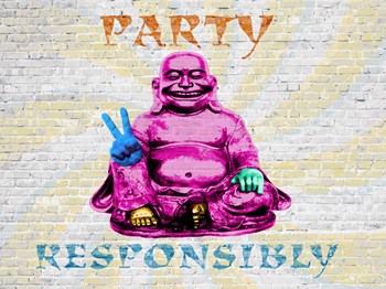 Party Responsibly by Masterfunk Collective art print
